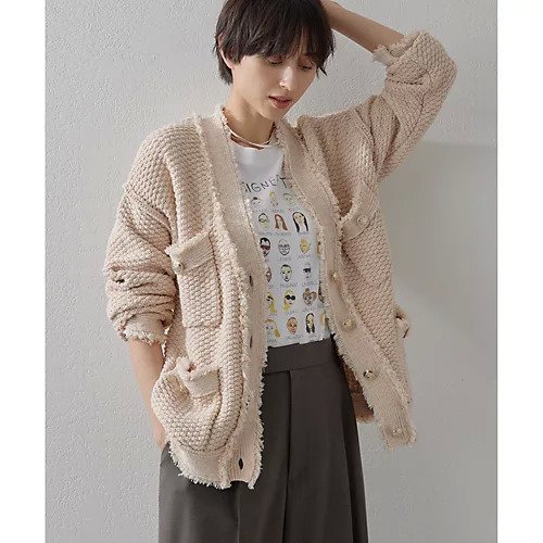 【ウィムガゼット/Whim Gazette】のTWEEDYニットジャケット2 人気、トレンドファッション・服の通販 founy(ファニー) 　ファッション　Fashion　レディースファッション　Fashion for Women　アウター　Coat / Outerwear Collection　レディースジャケット・軽アウター　Jackets　2025年　2025　2025春夏・S/S　Spring/Summer 2025 SS25　アクリル　Acrylic Material　クール　Cool, Chic　ジャケット　Jacket, Outerwear　ツイード　Twill, Twill Weave　フリンジ　Fringe, Tassel　ミックス　Mix, Mixed Style　メタル　Metal, Metal Parts　春　Spring　羽織　Haori, Light Jacket　鹿の子　Piqué, Kanoko Fabric　other-3|ID: prp329100004464553 ipo3291000000031251431