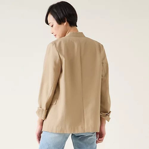 【マルティニーク/martinique】のノーカラージャケット(セットアップ可) 人気、トレンドファッション・服の通販 founy(ファニー) 　ファッション　Fashion　レディースファッション　WOMEN　アウター　Coat Outerwear　ジャケット　Jackets　ノーカラージャケット　No Collar Leather Jackets　おすすめ　Recommend　シンプル　Simple　ジャケット　Jacket　セットアップ　Set Up　ダウン　Down　フロント　Front　リラックス　Relax　other-3|ID: prp329100004464560 ipo3291000000031251457