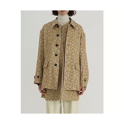 【クラネ/CLANE】のLINEN LEOPARD JACKET 人気、トレンドファッション・服の通販 founy(ファニー) 　ファッション　Fashion　レディースファッション　WOMEN　アウター　Coat Outerwear　ジャケット　Jackets　2025年　2025　2025春夏・S/S　Ss,Spring/Summer,2025　シルク　Silk　ジャケット　Jacket　フラップ　Flap　フロント　Front　ポケット　Pocket　メランジ　Melange　レオパード　Leopard　軽量　Lightweight　other-3|ID: prp329100004464562 ipo3291000000032401305