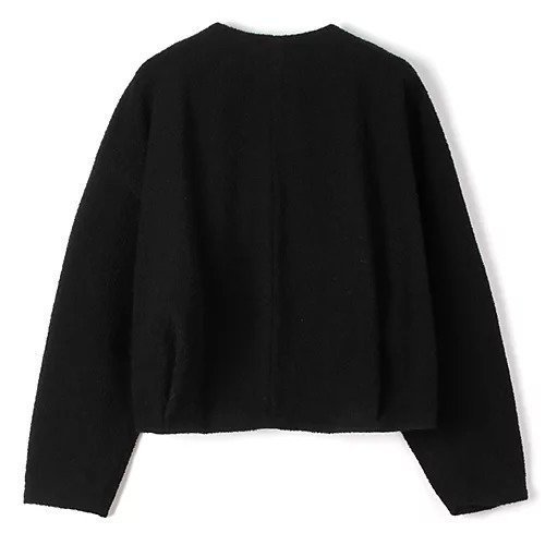 【プレインピープル/PLAIN PEOPLE】のブークレージャージ ノーカラージャケット 人気、トレンドファッション・服の通販 founy(ファニー) 　ファッション　Fashion　レディースファッション　WOMEN　アウター　Coat Outerwear　ジャケット　Jackets　ノーカラージャケット　No Collar Leather Jackets　コンパクト　Compact　ジャケット　Jacket　バランス　Balance　フロント　Front　other-2|ID: prp329100004464574 ipo3291000000031251508