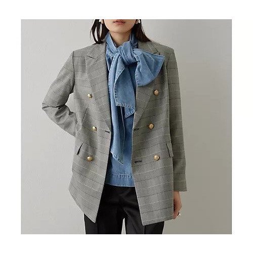 【ウィムガゼット/Whim Gazette】のダブルジャケット 人気、トレンドファッション・服の通販 founy(ファニー) 　ファッション　Fashion　レディースファッション　Fashion for Women　アウター　Coat / Outerwear Collection　レディースジャケット・軽アウター　Jackets　クラシカル　Classical, Vintage-Inspired　ジャケット　Jacket, Outerwear　ストライプ　Stripe, Striped Pattern　セットアップ　Set-Up, Coordinated Outfit　ダブル　Double, Double-Breasted　チェック　Check, Plaid, Tartan　定番　Standard, Basic Item　無地　Plain, Solid Color　おすすめ　Recommended / Our Picks　2025年　2025　2025春夏・S/S　Spring/Summer 2025 SS25　other-2|ID: prp329100004464577 ipo3291000000031251520