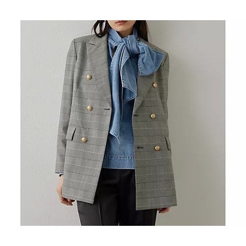 【ウィムガゼット/Whim Gazette】のダブルジャケット 人気、トレンドファッション・服の通販 founy(ファニー) 　ファッション　Fashion　レディースファッション　Fashion for Women　アウター　Coat / Outerwear Collection　レディースジャケット・軽アウター　Jackets　クラシカル　Classical, Vintage-Inspired　ジャケット　Jacket, Outerwear　ストライプ　Stripe, Striped Pattern　セットアップ　Set-Up, Coordinated Outfit　ダブル　Double, Double-Breasted　チェック　Check, Plaid, Tartan　定番　Standard, Basic Item　無地　Plain, Solid Color　おすすめ　Recommended / Our Picks　2025年　2025　2025春夏・S/S　Spring/Summer 2025 SS25　other-3|ID: prp329100004464577 ipo3291000000031251522