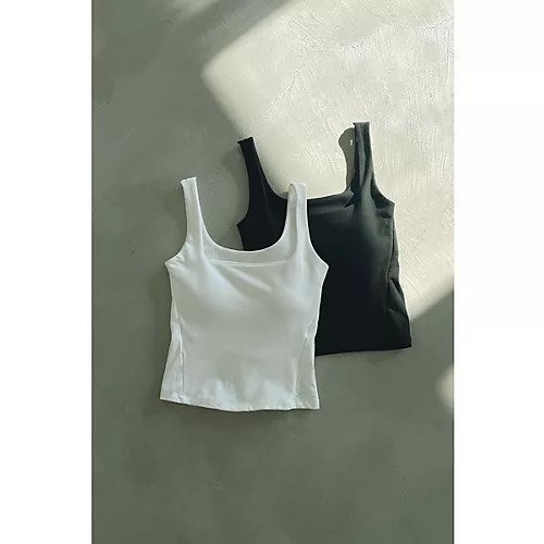 【マージュール/marjour】のCUP IN SQUARE TANKTOP 人気、トレンドファッション・服の通販 founy(ファニー) 　ファッション　Fashion　レディースファッション　Fashion for Women　ワンピース　Dresses　インナー　Innerwear　シアー　Sheer, See-Through　スクエア　Square, Square Shape　ストレッチ　Stretch, Stretchy Fabric　ストレート　Straight, Straight Cut　タンク　Tank Top, Sleeveless Top　なめらか　Smooth, Silky Texture　フィット　Fit, Slim Fit　ポケット　Pocket, Pocket Detail　エレガント 上品　Elegant　other-2|ID: prp329100004464687 ipo3291000000035594595