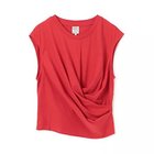 【バウムウンドヘルガーデン/BAUM UND PFERDGARTEN】のツイストノースリーブカットソー 人気、トレンドファッション・服の通販 founy(ファニー) ファッション Fashion レディースファッション WOMEN トップス・カットソー Tops/Tshirt キャミソール / ノースリーブ No Sleeves カットソー Cut and Sewn アシンメトリー Asymmetry カモフラージュ Camouflage シンプル Simple スリーブ Sleeve ドレープ Drape フェミニン Feminine フレンチ French フロント Front ボトム Bottom 夏 Summer 洗える Washable thumbnail Haute Red|ID: prp329100004464693 ipo3291000000032001254