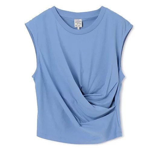 【バウムウンドヘルガーデン/BAUM UND PFERDGARTEN】のツイストノースリーブカットソー 人気、トレンドファッション・服の通販 founy(ファニー) 　ファッション　Fashion　レディースファッション　Fashion for Women　トップス・カットソー　Cut & Sew Tops　キャミソール&ノースリーブ　Camisoles & Sleeveless Tops　カットソー・ベーシックTシャツ　Cut-and-Sewn Tops / Stretch Tees & Basics　アシンメトリー　Asymmetrical Style　シンプル　Simple, Minimal　スリーブ　Sleeve, Long Sleeve / Short Sleeve　ドレープ　Drape, Draping Fabric　フェミニン　Feminine, Girly　フレンチ　French, French Style　フロント　Front, Front Design　ボトム　Bottoms, Lower Wear　夏　Summer　洗える　Machine Washable　 other-1|ID: prp329100004464693 ipo3291000000034155045