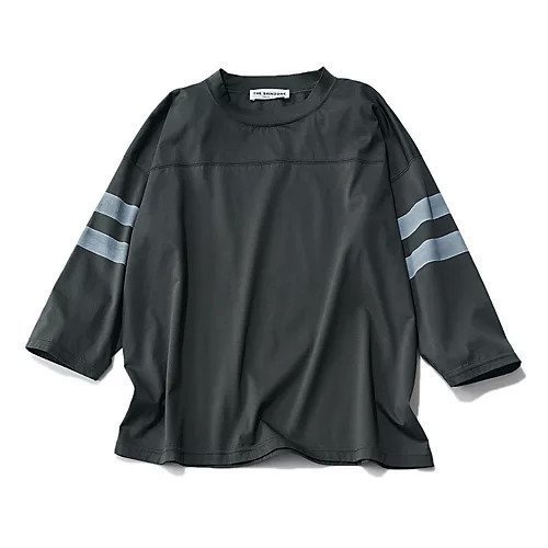 【シンゾーン/Shinzone】の【Marisol別注】シアーフットボールTEE インテリア・キッズ・メンズ・レディースファッション・服の通販 founy(ファニー) 　ファッション　Fashion　レディースファッション　Fashion for Women　シアー　Sheer, See-Through　シルク　Silk, 100% Silk　バランス　Balance, Style Balance　プリント　Print, Printed Pattern　別注　Limited Edition, Custom Order　定番　Standard, Basic Item　洗える　Machine Washable　チャコールブラック|ID: prp329100004464702 ipo3291000000035593246