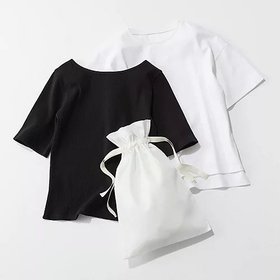【エムセブンデイズ/M7days】の大人きれいめパックT(スムースT&リブT) 人気、トレンドファッション・服の通販 founy(ファニー) ファッション Fashion レディースファッション WOMEN なめらか Smooth インナー Inner カットソー Cut And Sew トレンド Trend フィット Fit ワイド Wide ビジネス 仕事 通勤 Business 巾着 Purse 旅行 Travel 洗える Washable |ID:prp329100004464703