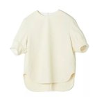 【イーバイエクラ/E by eclat】のボリューム袖ブラウス風トップス 人気、トレンドファッション・服の通販 founy(ファニー) ファッション Fashion レディースファッション Fashion for Women トップス・カットソー Cut & Sew Tops シャツ・ブラウス・オフィスカジュアル Elegant Blouses & Button-Ups おすすめ Recommended / Our Picks ストレッチ Stretch, Stretchy Fabric ラウンド Round, Round Neck 洗える Machine Washable thumbnail エクリュ|ID: prp329100004464704 ipo3291000000034766524