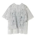 【エクラ/eclat】の【別注】五分袖レーストップス(キャミソールつき) アイスグレー|ID: prp329100004464705 ipo3291000000036280441