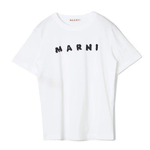 【マルニ/MARNI】のスクリブルロゴTシャツ インテリア・キッズ・メンズ・レディースファッション・服の通販 founy(ファニー) https://founy.com/ ファッション Fashion レディースファッション Fashion for Women トップス・カットソー Cut & Sew Tops シャツ・ブラウス・オフィスカジュアル Elegant Blouses & Button-Ups ロングTシャツ・Tシャツ Longline T-Shirts & Tees スリム Slim, Slim Fit フィット Fit, Slim Fit プリント Print, Printed Pattern 洗える Machine Washable |ID: prp329100004464709 ipo3291000000031245951