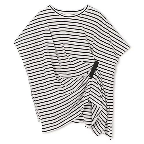 【プレインピープル/PLAIN PEOPLE】のピュアオーガニックジャージー・ボーダードレーププルオーバー インテリア・キッズ・メンズ・レディースファッション・服の通販 founy(ファニー) 　ファッション　Fashion　レディースファッション　WOMEN　トップス・カットソー　Tops/Tshirt　プルオーバー　Pullover　おすすめ　Recommend　チュニック　Tunic　ドレープ　Drape　ベーシック　Basic　洗える　Washable　シロ&#215;クロ|ID: prp329100004464711 ipo3291000000031245961