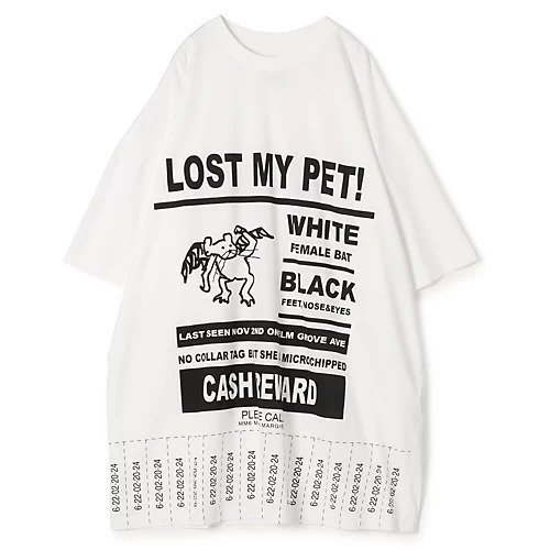 【エムエム6 メゾン マルタン マルジェラ/MM6 Maison Martin Margiela】のT-SHIRT インテリア・キッズ・メンズ・レディースファッション・服の通販 founy(ファニー) https://founy.com/ ファッション Fashion レディースファッション WOMEN トップス・カットソー Tops/Tshirt シャツ/ブラウス Shirts/Blouses ロング / Tシャツ T-Shirts 2024年 2024 2024-2025秋冬・A/W Aw/Autumn/Winter/Fw/Fall/2024-2025 ボックス Box モチーフ Motif ロング Long 洗える Washable |ID: prp329100004464718 ipo3291000000032164058