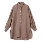 【フィナモレ/Finamore】のオーバーサイズリネンシャツ ブラウン|ID: prp329100004464725 ipo3291000000035904295