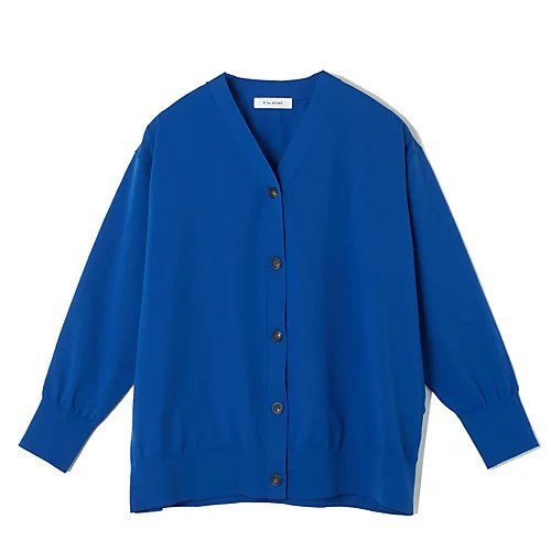 【イーバイエクラ/E by eclat】の着丈違いVネックカーディガン インテリア・キッズ・メンズ・レディースファッション・服の通販 founy(ファニー) 　ファッション　Fashion　レディースファッション　Fashion for Women　トップス・カットソー　Cut & Sew Tops　カーディガン・羽織り　Layered Style Cardigans　Vネックトップス　V-Neck Tops / V-Cut Neckline Shirts　カーディガン　Cardigan, Knitwear　ショート　Short, Short Length　ロング　Long, Long-Length　洗える　Machine Washable　長袖　Long Sleeve, Full Sleeve　ブルー2|ID: prp329100004464735 ipo3291000000034766867