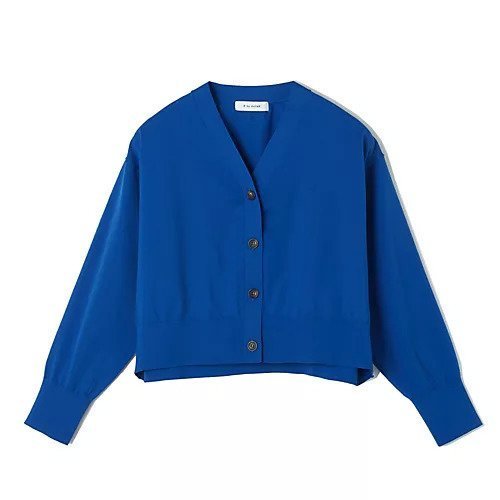 【イーバイエクラ/E by eclat】の着丈違いVネックカーディガン インテリア・キッズ・メンズ・レディースファッション・服の通販 founy(ファニー) 　ファッション　Fashion　レディースファッション　Fashion for Women　トップス・カットソー　Cut & Sew Tops　カーディガン・羽織り　Layered Style Cardigans　Vネックトップス　V-Neck Tops / V-Cut Neckline Shirts　カーディガン　Cardigan, Knitwear　ショート　Short, Short Length　ロング　Long, Long-Length　洗える　Machine Washable　長袖　Long Sleeve, Full Sleeve　ブルー|ID: prp329100004464735 ipo3291000000034766870
