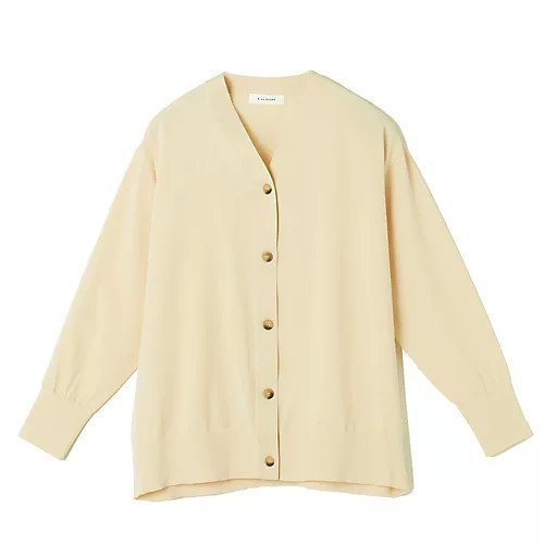 【イーバイエクラ/E by eclat】の着丈違いVネックカーディガン インテリア・キッズ・メンズ・レディースファッション・服の通販 founy(ファニー) 　ファッション　Fashion　レディースファッション　Fashion for Women　トップス・カットソー　Cut & Sew Tops　カーディガン・羽織り　Layered Style Cardigans　Vネックトップス　V-Neck Tops / V-Cut Neckline Shirts　カーディガン　Cardigan, Knitwear　ショート　Short, Short Length　ロング　Long, Long-Length　洗える　Machine Washable　長袖　Long Sleeve, Full Sleeve　カスタードベージュ2|ID: prp329100004464735 ipo3291000000034766871