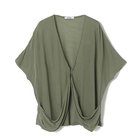 【エクラ/eclat】の【宮崎桃代さん別注】タックポケットカーディガン カーキ|ID: prp329100004464736 ipo3291000000032336370