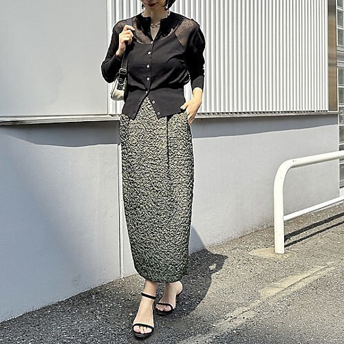 【エムセブンデイズ/M7days】の【コラボ】ジャカードコクーンスカート 人気、トレンドファッション・服の通販 founy(ファニー) 　ファッション　Fashion　レディースファッション　Fashion for Women　スカート　Skirts　エレガント 上品　Elegant　クラシカル　Classical, Vintage-Inspired　コラボ　Collaboration, Collab　ジャカード／ジャガード　Jacquard, Woven Pattern　ベーシック　Basic, Essential　リラックス　Relax, Relaxed Fit　洗える　Machine Washable　other-3|ID: prp329100004464745 ipo3291000000034955520