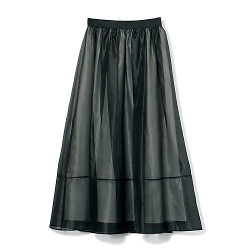 【イーバイエクラ/E by eclat】のオーガンジー裏配色タックスカート インテリア・キッズ・メンズ・レディースファッション・服の通販 founy(ファニー) https://founy.com/ ファッション Fashion レディースファッション Fashion for Women スカート Skirts オーガンジー Organza Fabric ギャザー Gathered, Ruffled サテン Satin, Glossy Fabric シアー Sheer, See-Through エレガント 上品 Elegant 洗える Machine Washable 秋 Autumn |ID: prp329100004464747 ipo3291000000034058518