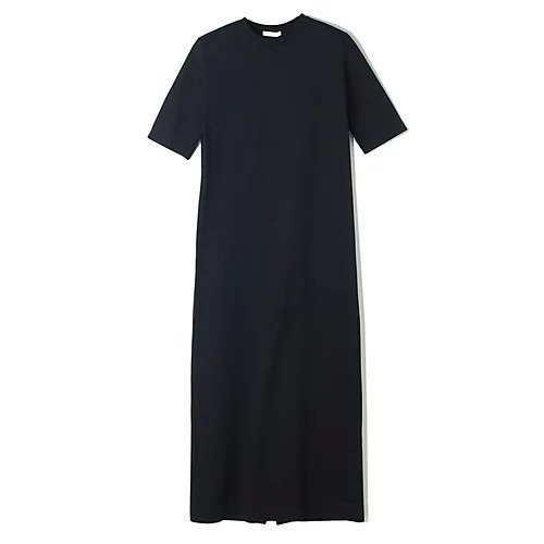 【チノ/CINOH】の立体ショルダーカットソードレス インテリア・キッズ・メンズ・レディースファッション・服の通販 founy(ファニー) 　ファッション　Fashion　レディースファッション　WOMEN　トップス・カットソー　Tops/Tshirt　カットソー　Cut and Sewn　ワンピース　Dress　ドレス　Party Dresses　カットソー　Cut And Sew　ショルダー　Shoulder　スリット　Slit　エレガント 上品　Elegant　人気　Popularity　定番　Standard　洗える　Washable　ブラック|ID: prp329100004464777 ipo3291000000031888747