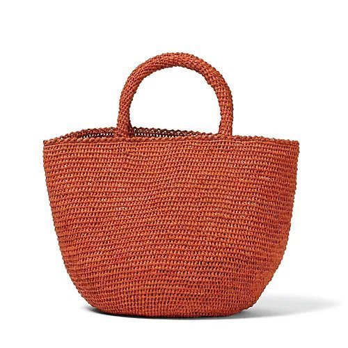 【サンアルシデ/Sans Arcidet】のラフィアハンドバッグ インテリア・キッズ・メンズ・レディースファッション・服の通販 founy(ファニー) https://founy.com/ ファッション Fashion レディースファッション Fashion for Women バッグ Bags オレンジ Orange シンプル Simple, Minimal フォルム Silhouette, Form ラウンド Round, Round Neck 夏 Summer 春 Spring S/S・春夏 SS, Spring/Summer, Warm Season |ID: prp329100004464787 ipo3291000000034942272