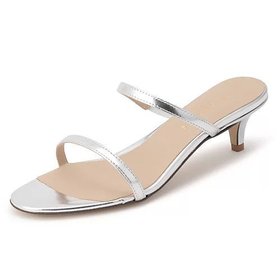 【コルソローマ9/CORSO ROMA9】のダブルストラップヒールサンダル 人気、トレンドファッション・服の通販 founy(ファニー) ファッション Fashion レディースファッション Fashion for Women シルバー Silver, Metallic Silver ストラップサンダル Strappy Sandals, Strap Sandals フィット Fit, Slim Fit エレガント 上品 Elegant |ID:prp329100004464797