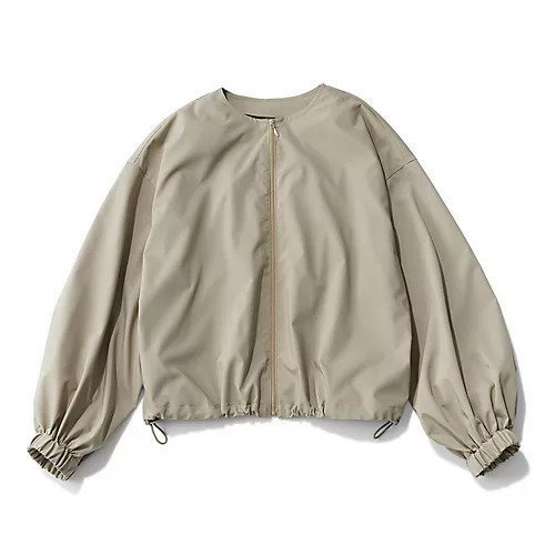 【エムセブンデイズ/M7days】の【東原妙子さんコラボ】超軽量ブルゾン インテリア・キッズ・メンズ・レディースファッション・服の通販 founy(ファニー) 　ファッション　Fashion　レディースファッション　Fashion for Women　アウター　Coat / Outerwear Collection　ブルゾンジャケット・スポーティアウター　Blouson Jackets　おすすめ　Recommended / Our Picks　ギャザー　Gathered, Ruffled　コラボ　Collaboration, Collab　ストレッチ　Stretch, Stretchy Fabric　セットアップ　Set-Up, Coordinated Outfit　ドローコード　Drawcord, Drawstring Cord　フェミニン　Feminine, Girly　ブルゾン　Blouson, Bomber Jacket　夏　Summer　洗える　Machine Washable　軽量　Lightweight, Ultra Light　グレージュ|ID: prp329100004464814 ipo3291000000031246541