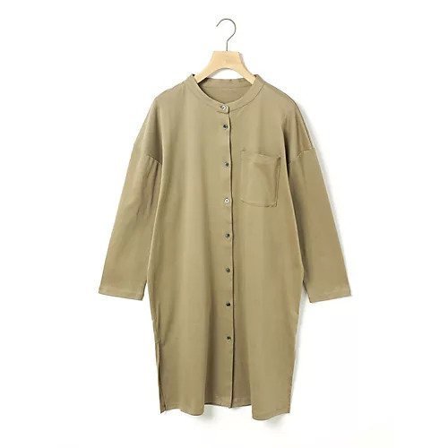 【ミディウミ/MidiUmi】のHOME ロングシャツ 人気、トレンドファッション・服の通販 founy(ファニー) 　ファッション　Fashion　レディースファッション　Fashion for Women　トップス・カットソー　Cut & Sew Tops　シャツ・ブラウス・オフィスカジュアル　Elegant Blouses & Button-Ups　カットソー　Cut and Sewn Top　ストレート　Straight, Straight Cut　スリット　Slit, Slit Detail　セットアップ　Set-Up, Coordinated Outfit　フロント　Front, Front Design　ベーシック　Basic, Essential　ポケット　Pocket, Pocket Detail　ロング　Long, Long-Length　other-2|ID: prp329100004465729 ipo3291000000031338268