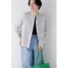 【ヒューマンウーマン/HUMAN WOMAN】のハードマンリネンバンドカラーシャツブラウス グレージュ|ID: prp329100004465737 ipo3291000000031338323
