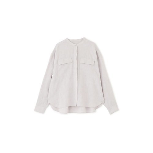 【ヒューマンウーマン/HUMAN WOMAN】のハードマンリネンバンドカラーシャツブラウス 人気、トレンドファッション・服の通販 founy(ファニー) 　ファッション　Fashion　レディースファッション　WOMEN　トップス・カットソー　Tops/Tshirt　シャツ/ブラウス　Shirts/Blouses　おすすめ　Recommend　カフス　Cuffs　シアー　Sheer　スタンダード　Standard　フラップ　Flap　フランス　France　フロント　Front　ボックス　Box　ポケット　Pocket　リネン　Linen　エレガント 上品　Elegant　人気　Popularity　夏　Summer　定番　Standard　other-2|ID: prp329100004465737 ipo3291000000031338328