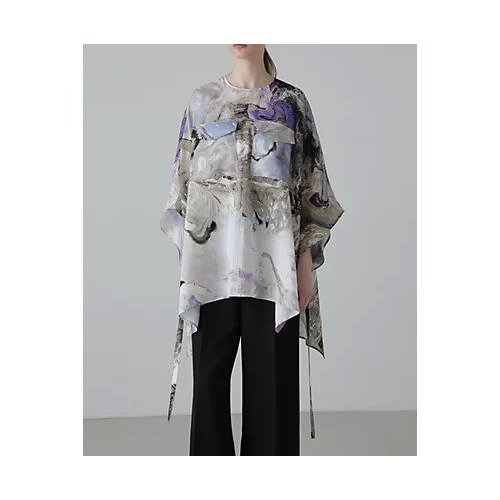 【アドーア/ADORE】のマーブルプリントブラウス インテリア・キッズ・メンズ・レディースファッション・服の通販 founy(ファニー) 　ファッション　Fashion　レディースファッション　Fashion for Women　トップス・カットソー　Cut & Sew Tops　シャツ・ブラウス・オフィスカジュアル　Elegant Blouses & Button-Ups　おすすめ　Recommended / Our Picks　フィット　Fit, Slim Fit　フロント　Front, Front Design　プリント　Print, Printed Pattern　ポケット　Pocket, Pocket Detail　マーブル　Marble, Marble Pattern　モチーフ　Motif, Design Theme　リラックス　Relax, Relaxed Fit　ルーズ　Loose, Oversized　冬　Winter / This Winter　A/W・秋冬　Autumn/Winter　マルチカラー|ID: prp329100004465739 ipo3291000000034015913
