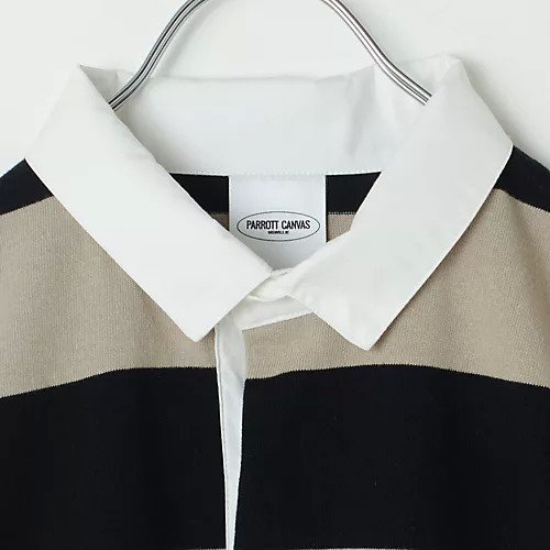【パロットキャンバス/PARROTT CANVAS】の【洗える】CROPPED WIDE RUGGER SHIRT 人気、トレンドファッション・服の通販 founy(ファニー) 　ファッション　Fashion　レディースファッション　Fashion for Women　トップス・カットソー　Cut & Sew Tops　シャツ・ブラウス・オフィスカジュアル　Elegant Blouses & Button-Ups　クロップド　Cropped, Short Length　バランス　Balance, Style Balance　ボックス　Boxy, Box Shape　ボトム　Bottoms, Lower Wear　ボーダー　Border, Stripe　リラックス　Relax, Relaxed Fit　ワイド　Wide, Wide Fit　ワンポイント　One Point, Statement Accent　洗える　Machine Washable　other-3|ID: prp329100004468957 ipo3291000000032703984
