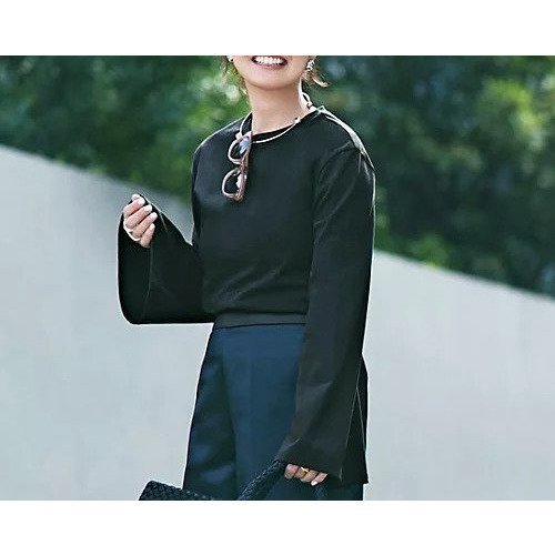 【デミルクス ビームス/Demi-Luxe BEAMS】の【洗える】フレアスリーブ プルオーバー 人気、トレンドファッション・服の通販 founy(ファニー) 　ファッション　Fashion　レディースファッション　Fashion for Women　トップス・カットソー　Cut & Sew Tops　カジュアルプルオーバー・ニットトップス　Pullovers & Knit Tops / Casual Pullovers　スリット　Slit, Slit Detail　スリーブ　Sleeve, Long Sleeve / Short Sleeve　フェミニン　Feminine, Girly　フレア　Flare, Flared　洗える　Machine Washable　other-3|ID: prp329100004468959 ipo3291000000032617039