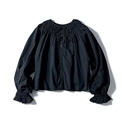 【トゥエルブクローゼット/12closet】の【石上美津江さんコラボ】【洗える】前後2WAYドビードットブラウス 人気、トレンドファッション・服の通販 founy(ファニー) 　ファッション　Fashion　レディースファッション　WOMEN　トップス・カットソー　Tops/Tshirt　シャツ/ブラウス　Shirts/Blouses　コラボ　Collaboration　ドット　Dot　ラウンド　Round　リボン　Ribbon　洗える　Washable　 other-1|ID: prp329100004468960 ipo3291000000031383398
