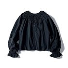 【トゥエルブクローゼット/12closet】の【コラボ】【洗える】前後2WAYドビードットブラウス ブラック|ID:prp329100004468960