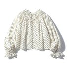 【トゥエルブクローゼット/12closet】の【コラボ】【洗える】前後2WAYドビードットブラウス エクリュ|ID:prp329100004468960