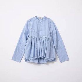 【カレンソロジー/Curensology】 【LEE別注】【洗える】ストライプレイヤードギャザーブラウス人気、トレンドファッション・服の通販 founy(ファニー) ファッション Fashion レディースファッション Fashion for Women トップス・カットソー Cut & Sew Tops シャツ・ブラウス・オフィスカジュアル Elegant Blouses & Button-Ups ギャザー Gathered, Ruffled コンパクト Compact, Small Size ストライプ Stripe, Striped Pattern トレンド Trend, Trending Now 別注 Limited Edition, Custom Order 洗える Machine Washable |ID:prp329100004468962