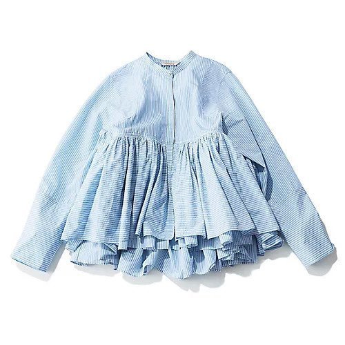【カレンソロジー/Curensology】の【LEE別注】【洗える】ストライプレイヤードギャザーブラウス 人気、トレンドファッション・服の通販 founy(ファニー) 　ファッション　Fashion　レディースファッション　Fashion for Women　トップス・カットソー　Cut & Sew Tops　シャツ・ブラウス・オフィスカジュアル　Elegant Blouses & Button-Ups　ギャザー　Gathered, Ruffled　コンパクト　Compact, Small Size　ストライプ　Stripe, Striped Pattern　トレンド　Trend, Trending Now　別注　Limited Edition, Custom Order　洗える　Machine Washable　other-3|ID: prp329100004468962 ipo3291000000033286350