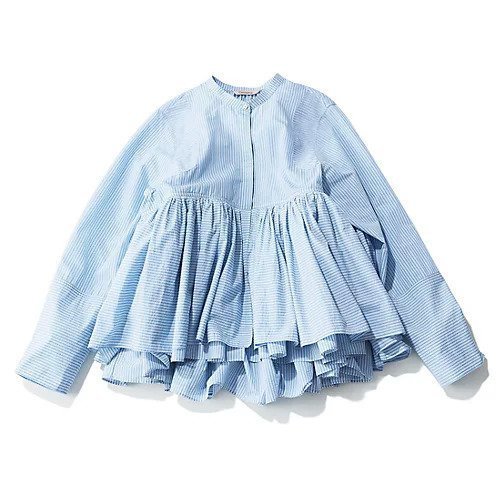 【カレンソロジー/Curensology】の【LEE別注】【洗える】ストライプレイヤードギャザーブラウス 人気、トレンドファッション・服の通販 founy(ファニー) 　ファッション　Fashion　レディースファッション　Fashion for Women　トップス・カットソー　Cut & Sew Tops　シャツ・ブラウス・オフィスカジュアル　Elegant Blouses & Button-Ups　ギャザー　Gathered, Ruffled　ストライプ　Stripe, Striped Pattern　冬　Winter / This Winter　別注　Limited Edition, Custom Order　洗える　Machine Washable　other-3|ID: prp329100004468962 ipo3291000000034758777