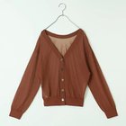 【デミルクス ビームス/Demi-Luxe BEAMS】の【洗える】2WAY シアーカーディガン 【LEE別注】レッドクレイ|ID:prp329100004468967
