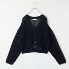 【デミルクス ビームス/Demi-Luxe BEAMS】の【LEE別注】【洗える】ギマコットン Vネック カーディガン ブラック|ID: prp329100004468968 ipo3291000000032617491