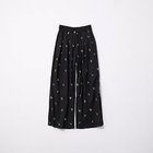 【ヌキテパ/NE QUITTEZ PAS】の【洗える】COTTON VOILE DOT LEAF EMBROIDERY GATHER PANTS 人気、トレンドファッション・服の通販 founy(ファニー) ファッション Fashion レディースファッション Fashion for Women パンツ Pants & Trousers ギャザー Gathered, Ruffled ドレープ Drape, Draping Fabric フィット Fit, Slim Fit モチーフ Motif, Design Theme リーフ Leaf, Botanical Leaf 洗える Machine Washable thumbnail ブラック|ID: prp329100004468974 ipo3291000000033654502