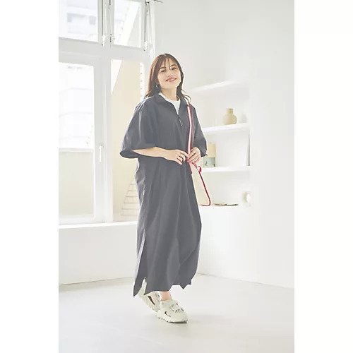 【アメリカーナ/Americana】の【洗える】【撥水】【ストレッチ】ナイロン ベンチレーションワンピース 人気、トレンドファッション・服の通販 founy(ファニー) 　ファッション　Fashion　レディースファッション　Fashion for Women　ワンピース　Dresses　おすすめ　Recommended / Our Picks　ジップ　Zip, Zipper　ストレッチ　Stretch, Stretchy Fabric　スリット　Slit, Slit Detail　マキシ　Maxi, Full Length　夏　Summer　洗える　Machine Washable　other-3|ID: prp329100004469064 ipo3291000000032704000