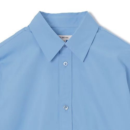 【ブラミンク/BLAMINK】のコットンレギュラーショートスリーブシャツ 人気、トレンドファッション・服の通販 founy(ファニー) 　ファッション　Fashion　レディースファッション　Fashion for Women　トップス・カットソー　Cut & Sew Tops　シャツ・ブラウス・オフィスカジュアル　Elegant Blouses & Button-Ups　2025年　2025　2025春夏・S/S　Spring/Summer 2025 SS25　チュニック　Tunic, Long Top　ブロード　Broadcloth, Fine Cotton　ロング　Long, Long-Length　半袖　Short Sleeve, Half Sleeve　other-3|ID: prp329100004472620 ipo3291000000035916625