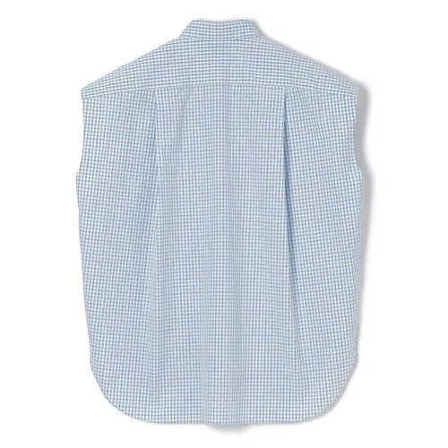 【ブラミンク/BLAMINK】のコットンギンガムチェックノースリーブシャツ 人気、トレンドファッション・服の通販 founy(ファニー) 　ファッション　Fashion　レディースファッション　Fashion for Women　トップス・カットソー　Cut & Sew Tops　キャミソール&ノースリーブ　Camisoles & Sleeveless Tops　シャツ・ブラウス・オフィスカジュアル　Elegant Blouses & Button-Ups　2025年　2025　2025春夏・S/S　Spring/Summer 2025 SS25　イレヘム　Irregular Hemline　カッティング　Cutting Detail　ギンガム　Gingham, Gingham Fabric　チェック　Check, Plaid, Tartan　ノースリーブ　Sleeveless, No-Sleeve　ラウンド　Round, Round Neck　レギュラー　Regular, Standard Fit　夏　Summer　春　Spring　S/S・春夏　SS, Spring/Summer, Warm Season　other-2|ID: prp329100004472622 ipo3291000000035916615