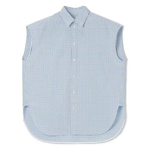 【ブラミンク/BLAMINK】のコットンギンガムチェックノースリーブシャツ インテリア・キッズ・メンズ・レディースファッション・服の通販 founy(ファニー) https://founy.com/ ファッション Fashion レディースファッション Fashion for Women トップス・カットソー Cut & Sew Tops キャミソール&ノースリーブ Camisoles & Sleeveless Tops シャツ・ブラウス・オフィスカジュアル Elegant Blouses & Button-Ups 2025年 2025 2025春夏・S/S Spring/Summer 2025 SS25 イレヘム Irregular Hemline カッティング Cutting Detail ギンガム Gingham, Gingham Fabric チェック Check, Plaid, Tartan ノースリーブ Sleeveless, No-Sleeve ラウンド Round, Round Neck レギュラー Regular, Standard Fit 夏 Summer 春 Spring S/S・春夏 SS, Spring/Summer, Warm Season |ID: prp329100004472622 ipo3291000000036315023