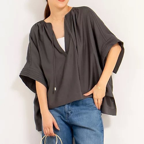 【ノーリーズ/NOLLEY'S】のビッグシルエットスキッパーブラウス インテリア・キッズ・メンズ・レディースファッション・服の通販 founy(ファニー) https://founy.com/ ファッション Fashion レディースファッション Fashion for Women トップス・カットソー Cut & Sew Tops シャツ・ブラウス・オフィスカジュアル Elegant Blouses & Button-Ups 2025年 2025 2025春夏・S/S Spring/Summer 2025 SS25 スキッパー Skipper, Open Collar ビッグ Big, Oversized フロント Front, Front Design |ID: prp329100004472626 ipo3291000000031480056