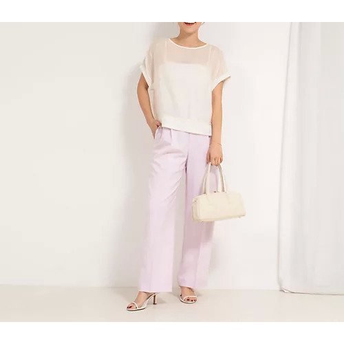 【ノーリーズ/NOLLEY'S】のシアーヴィンテージTブラウス 人気、トレンドファッション・服の通販 founy(ファニー) 　ファッション　Fashion　レディースファッション　Fashion for Women　トップス・カットソー　Cut & Sew Tops　シャツ・ブラウス・オフィスカジュアル　Elegant Blouses & Button-Ups　2025年　2025　2025春夏・S/S　Spring/Summer 2025 SS25　おすすめ　Recommended / Our Picks　シアー　Sheer, See-Through　フロント　Front, Front Design　リラックス　Relax, Relaxed Fit　ワイド　Wide, Wide Fit　半袖　Short Sleeve, Half Sleeve　other-2|ID: prp329100004472629 ipo3291000000032208096