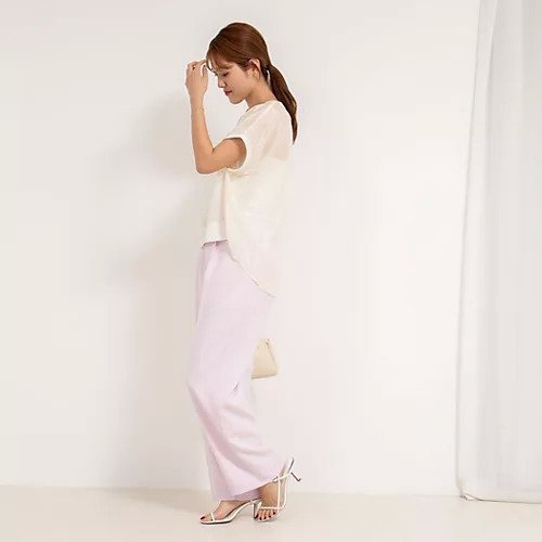 【ノーリーズ/NOLLEY'S】のシアーヴィンテージTブラウス 人気、トレンドファッション・服の通販 founy(ファニー) 　ファッション　Fashion　レディースファッション　Fashion for Women　トップス・カットソー　Cut & Sew Tops　シャツ・ブラウス・オフィスカジュアル　Elegant Blouses & Button-Ups　2025年　2025　2025春夏・S/S　Spring/Summer 2025 SS25　おすすめ　Recommended / Our Picks　シアー　Sheer, See-Through　フロント　Front, Front Design　リラックス　Relax, Relaxed Fit　ワイド　Wide, Wide Fit　半袖　Short Sleeve, Half Sleeve　other-3|ID: prp329100004472629 ipo3291000000032208097
