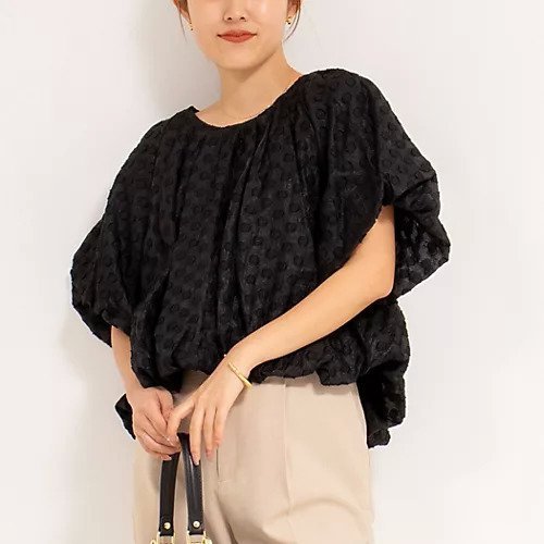 【ノーリーズ/NOLLEY'S】のドット半袖バルーンブラウス インテリア・キッズ・メンズ・レディースファッション・服の通販 founy(ファニー) https://founy.com/ ファッション Fashion レディースファッション Fashion for Women トップス・カットソー Cut & Sew Tops シャツ・ブラウス・オフィスカジュアル Elegant Blouses & Button-Ups 2025年 2025 2025春夏・S/S Spring/Summer 2025 SS25 おすすめ Recommended / Our Picks デニム Denim, Jeans Material ドット Polka Dot, Dot Pattern バルーン Balloon, Balloon Silhouette ワイド Wide, Wide Fit エレガント 上品 Elegant 半袖 Short Sleeve, Half Sleeve |ID: prp329100004472639 ipo3291000000031480196